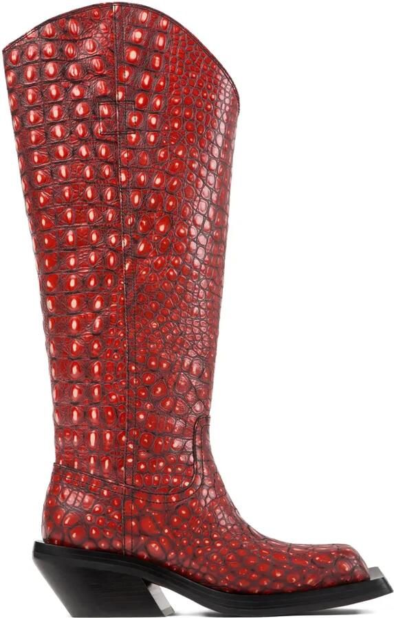 CamperLab Quetal laarzen met vierkante neus Rood