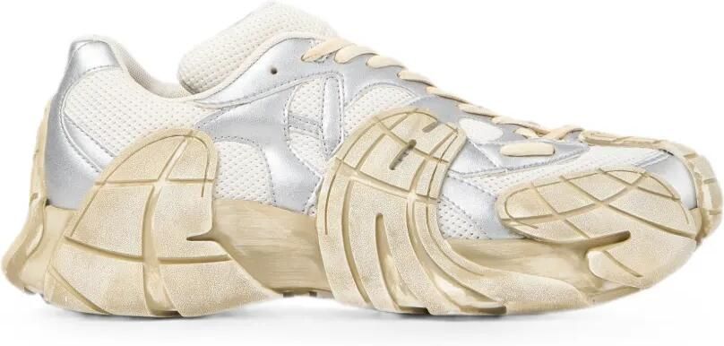 CamperLab Tor ta low-top sneakers met mesh vlak Beige