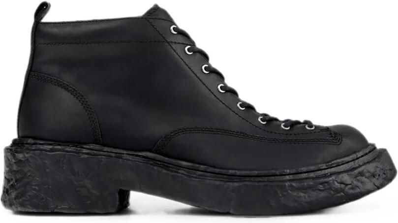 CamperLab Vamonos leren enkellaarzen Zwart