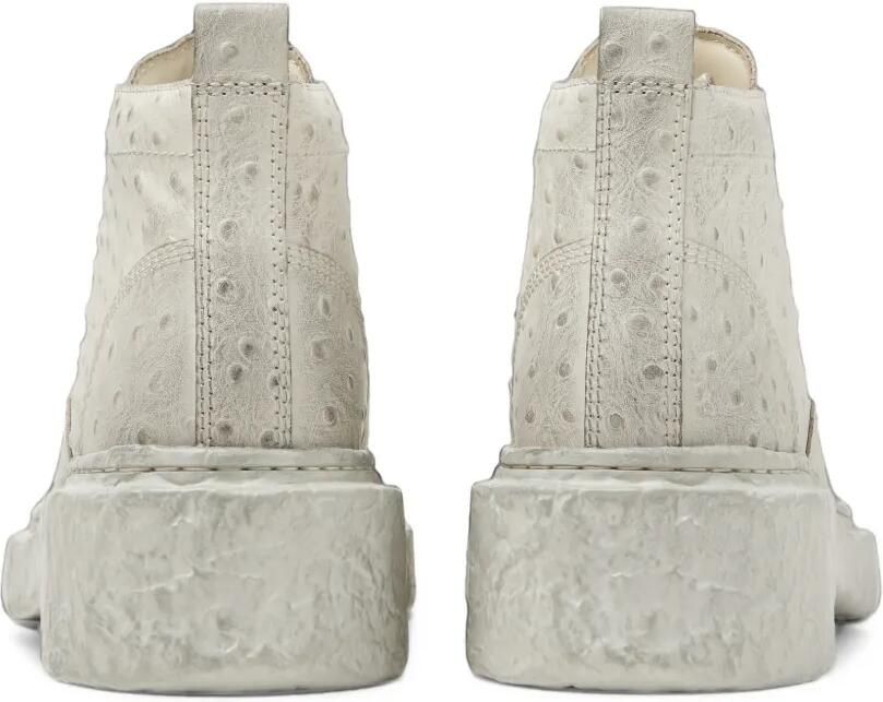 CamperLab Vámonos ostrich-effect ankle boots Beige - Foto 2