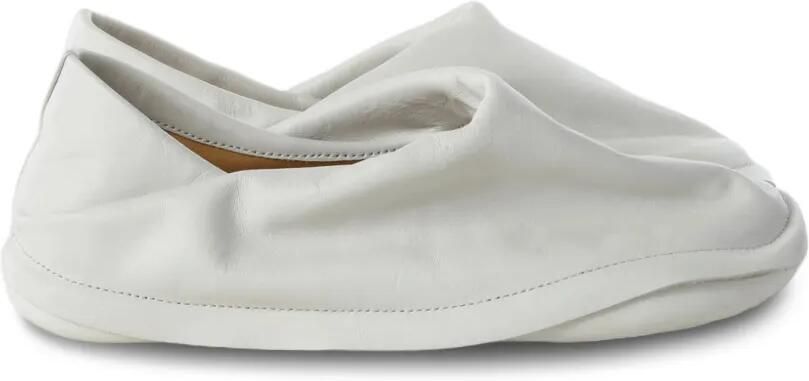 CamperLab x ISSEY MIYAKE leren sneakers met ruches Wit