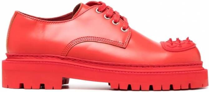 CamperLab Eki leren derby schoenen Rood