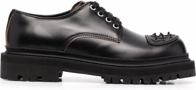 CamperLab Eki leren derby schoenen Zwart