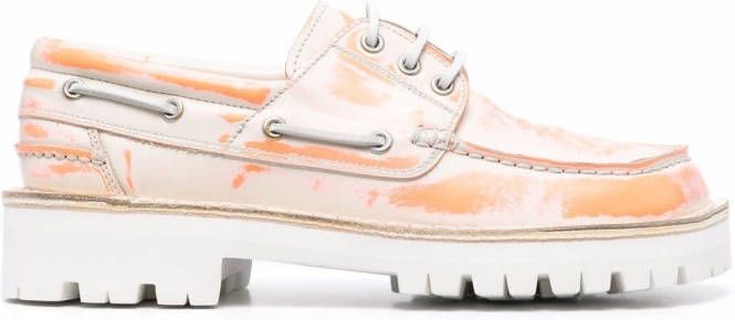 CamperLab Eki loafers met tie-dye print Oranje