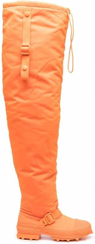 CamperLab Gewatteerde knielaarzen Oranje