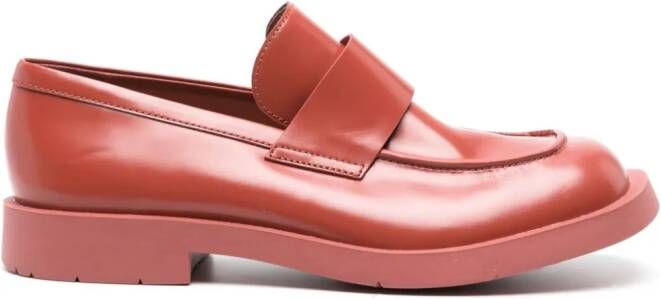 CamperLab MIL 1978 chunky leather loafers Rood