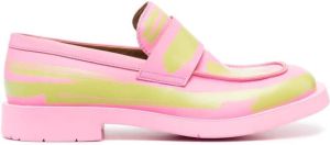 CamperLab Mil 1978 leren loafers Roze