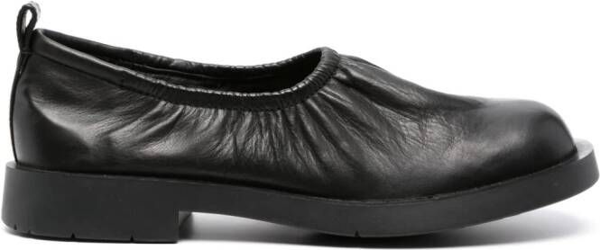 CamperLab Mil 1978 leren loafers Zwart