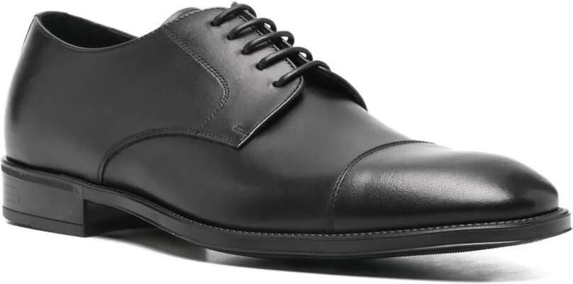 Canali Derby veterschoenen met bewerkte neus Zwart