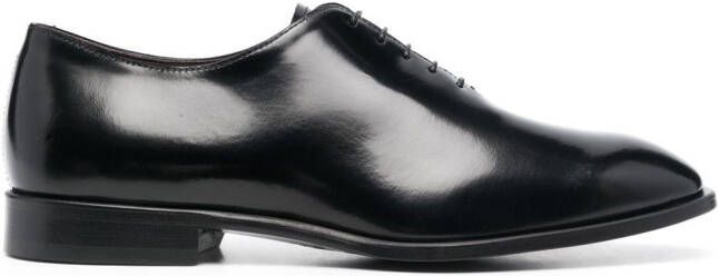 Canali Leren Oxford schoenen Zwart
