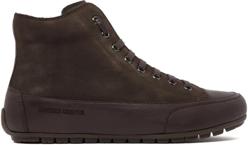 Candice Cooper Plus high-top sneakers met vlakken Bruin