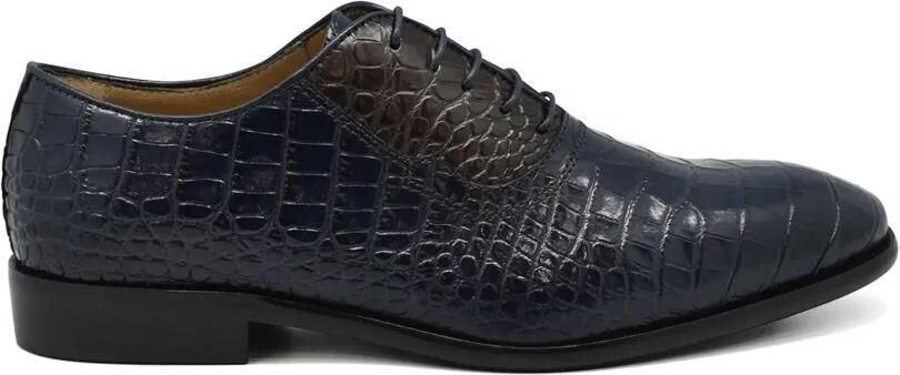 CAPORICCI Alligator Oxford schoenen met reliëf Blauw