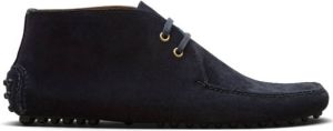 Car Shoe Suède enkellaarzen Blauw