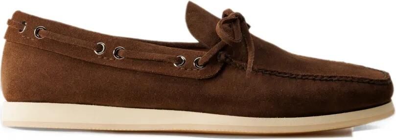 Car Shoe beaver-effect leather boat shoes Bruin