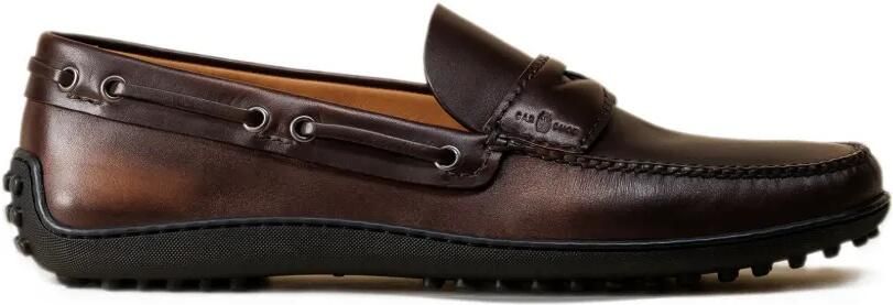 Car Shoe bleached leather loafers Bruin