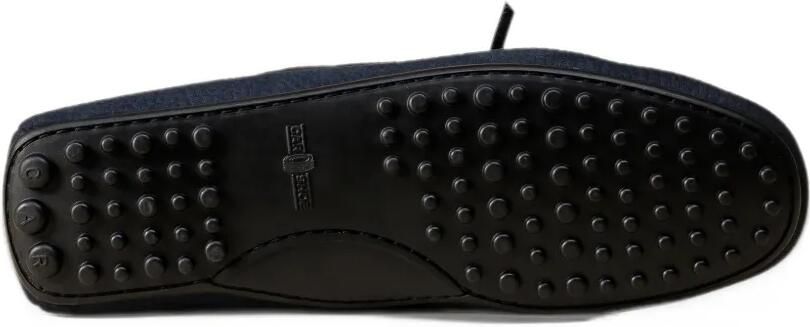 Car Shoe crocodile-print nubuck loafers Blauw - Foto 4