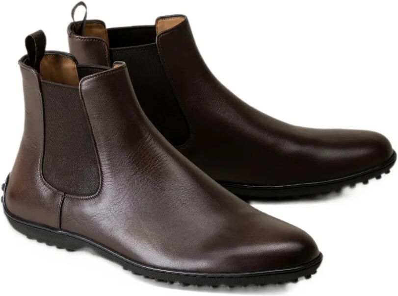 Car Shoe leather Chelsea boots Bruin - Foto 3
