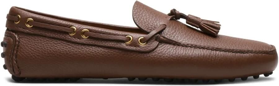 Car Shoe Leren loafers met kwastje Bruin