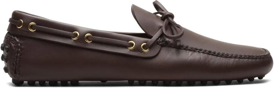 Car Shoe Lux leren bootschoenen met strikdetail Bruin
