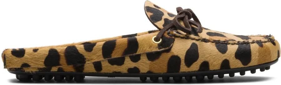 Car Shoe Pantoffels met luipaardprint Bruin