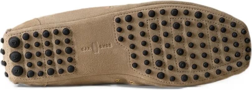 Car Shoe perforated suede sneakers Beige - Foto 4