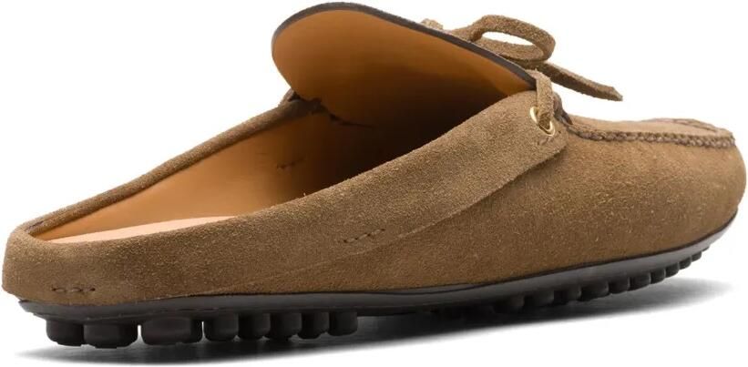 Car Shoe Slippers verfraaid met strik Bruin - Foto 4