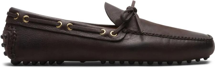Car Shoe Soft Antique leren bootschoenen Bruin