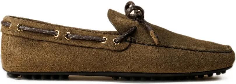 Car Shoe suede bow-detail loafers Groen