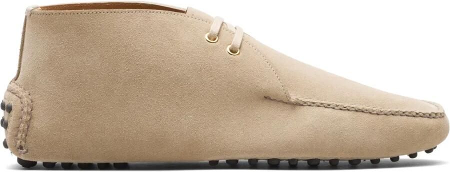 Car Shoe Suède enkellaarzen Beige