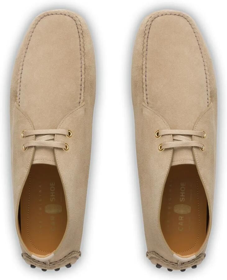 Car Shoe Suède enkellaarzen Beige - Foto 3