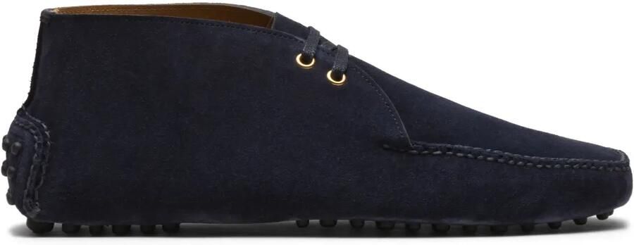 Car Shoe Suède enkellaarzen Blauw
