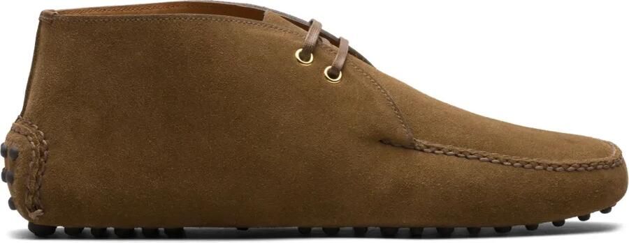Car Shoe Suède enkellaarzen Bruin