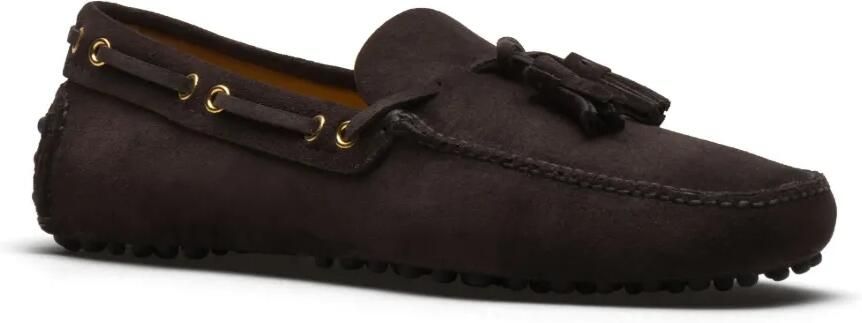 Car Shoe Suède loafers met kwastje Bruin - Foto 3