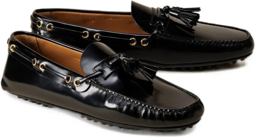 Car Shoe tassel-detail leather loafers Zwart - Foto 2
