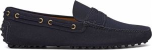 Car Shoe Loafers Blauw