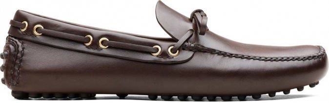 Car Shoe Loafers met gestrikt detail Bruin