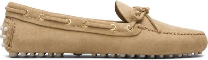 Car Shoe Lux Driving suède loafers Beige