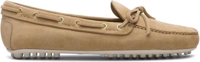 Car Shoe Lux Driving suède loafers Beige