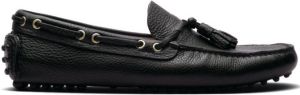 Car Shoe Loafers van bewerkt leer Zwart