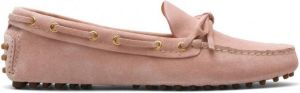 Car Shoe Suède loafers Roze