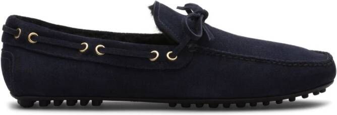 Car Shoe Suède loafers Blauw