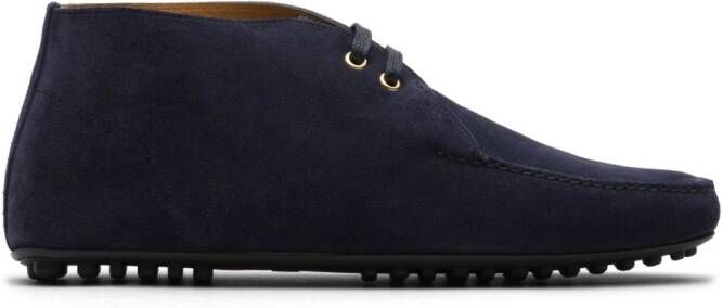 Car Shoe Suède loafers Blauw