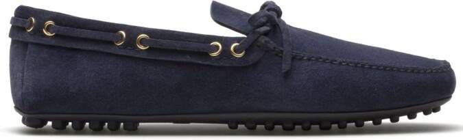 Car Shoe Suède loafers met kwastje Blauw