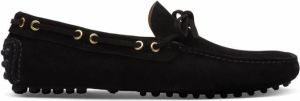 Car Shoe Suède loafers Zwart