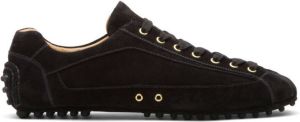 Car Shoe Suède loafers Zwart