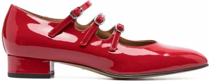 Carel Paris Pumps met gesp Rood