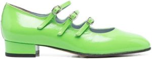 Carel Paris Lakleren pumps Groen