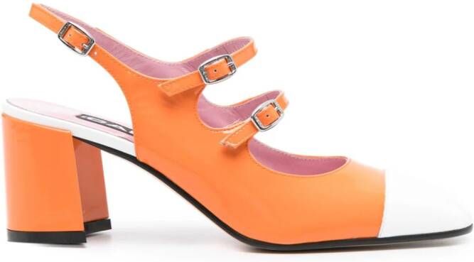 Carel Paris Papaya Mary Jane pumps Oranje