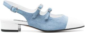 Carel Paris Pumps met dubbele gesp Blauw
