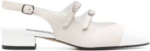 Carel Paris Abricot leren Mary Janes Beige